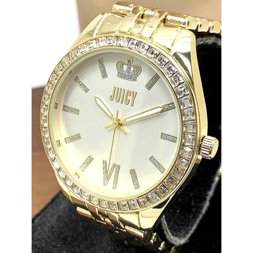 Juicy By Juicy Couture Women's Watch JC/5028 Quartz Silver Dial Gold Ste…